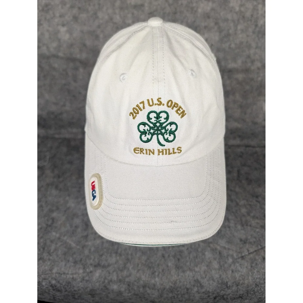 USGA 2017 U.S. Open Erin Hills‎ Golf Cap White Embroidered Adjustable